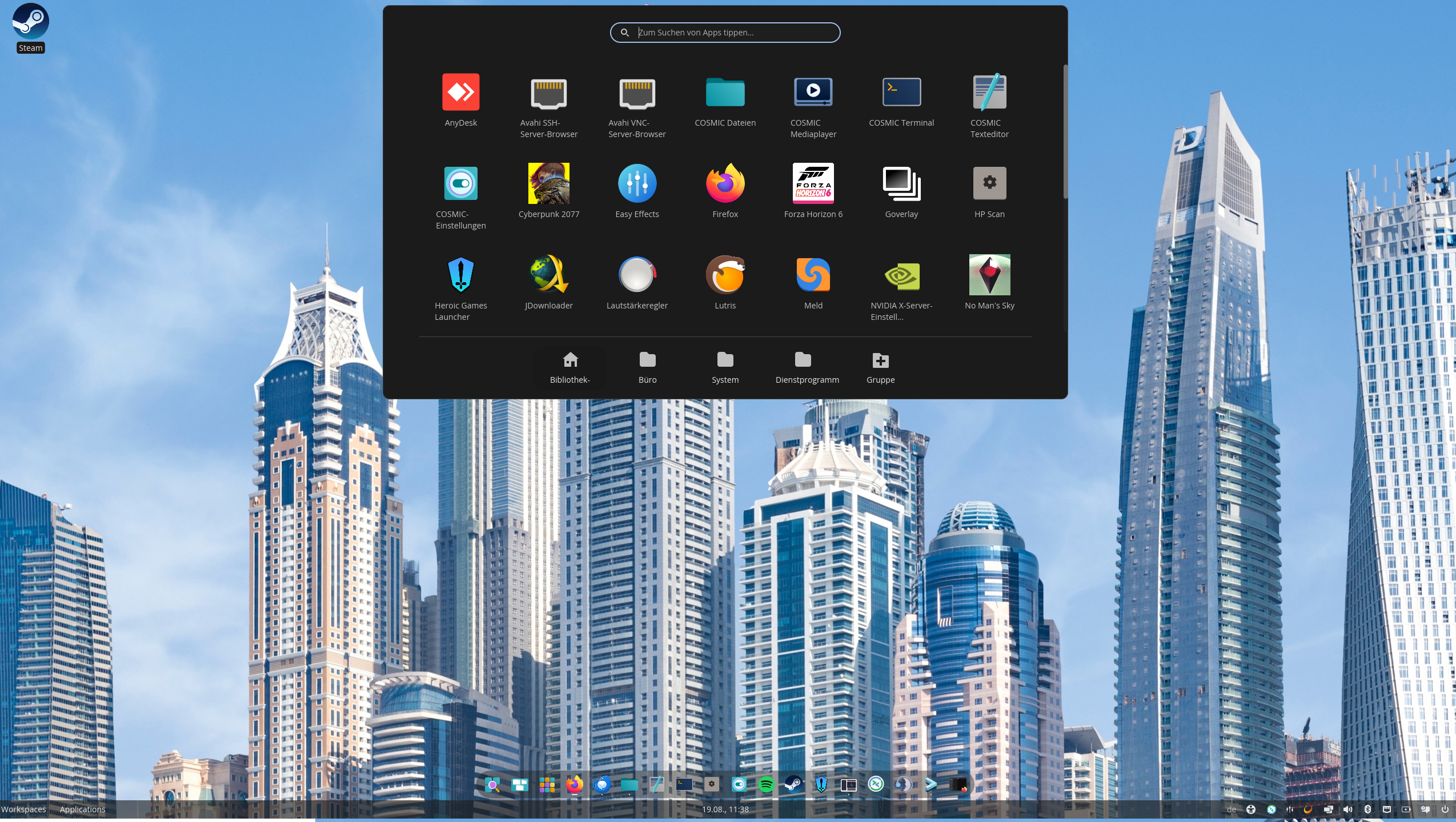 Mein CachyOS Desktop