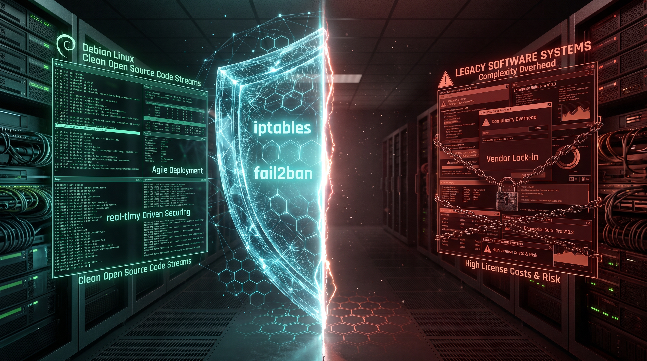 Debian 13 vs Windows Server