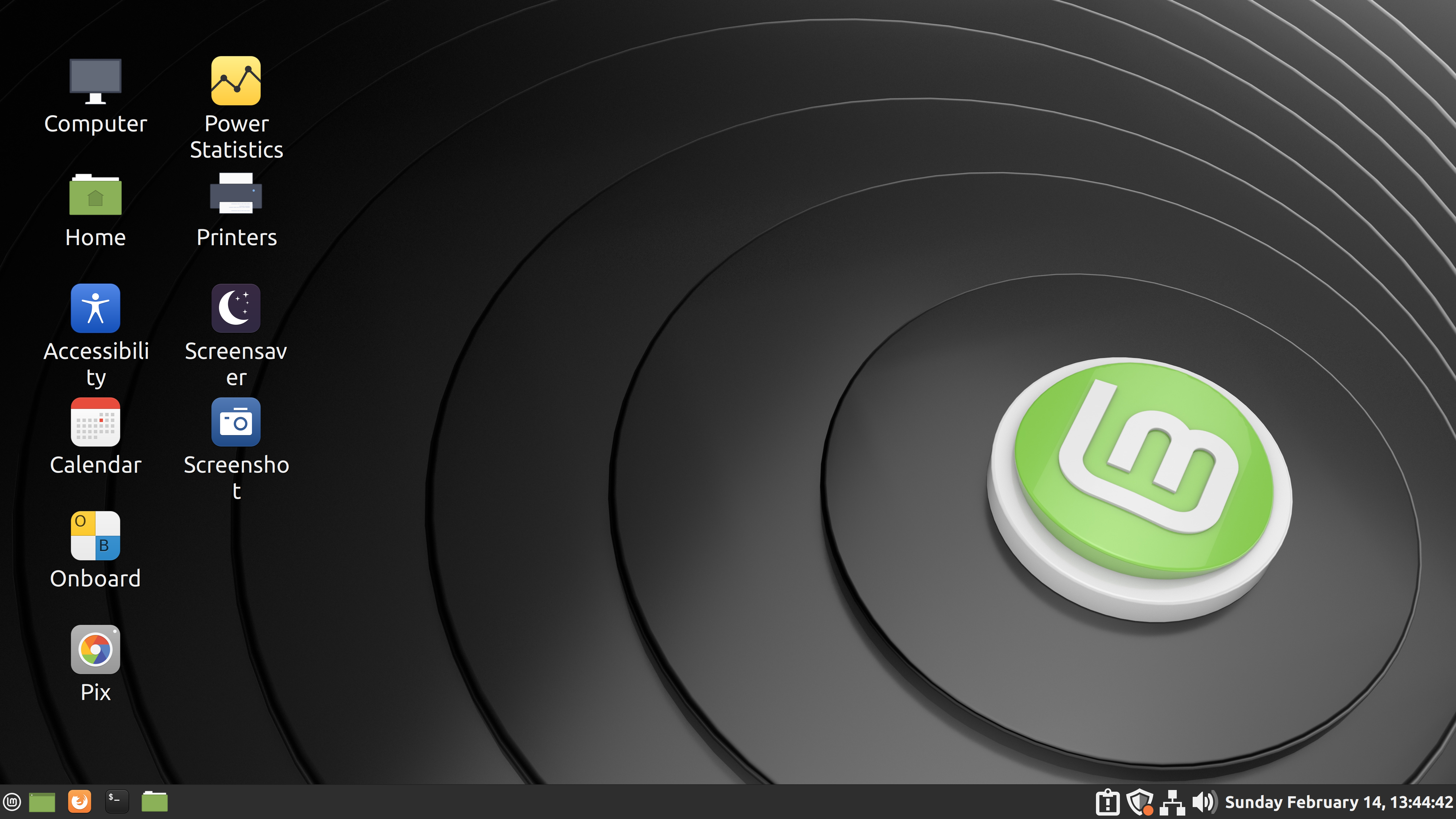 Linux Mint Cinnamon Desktop
