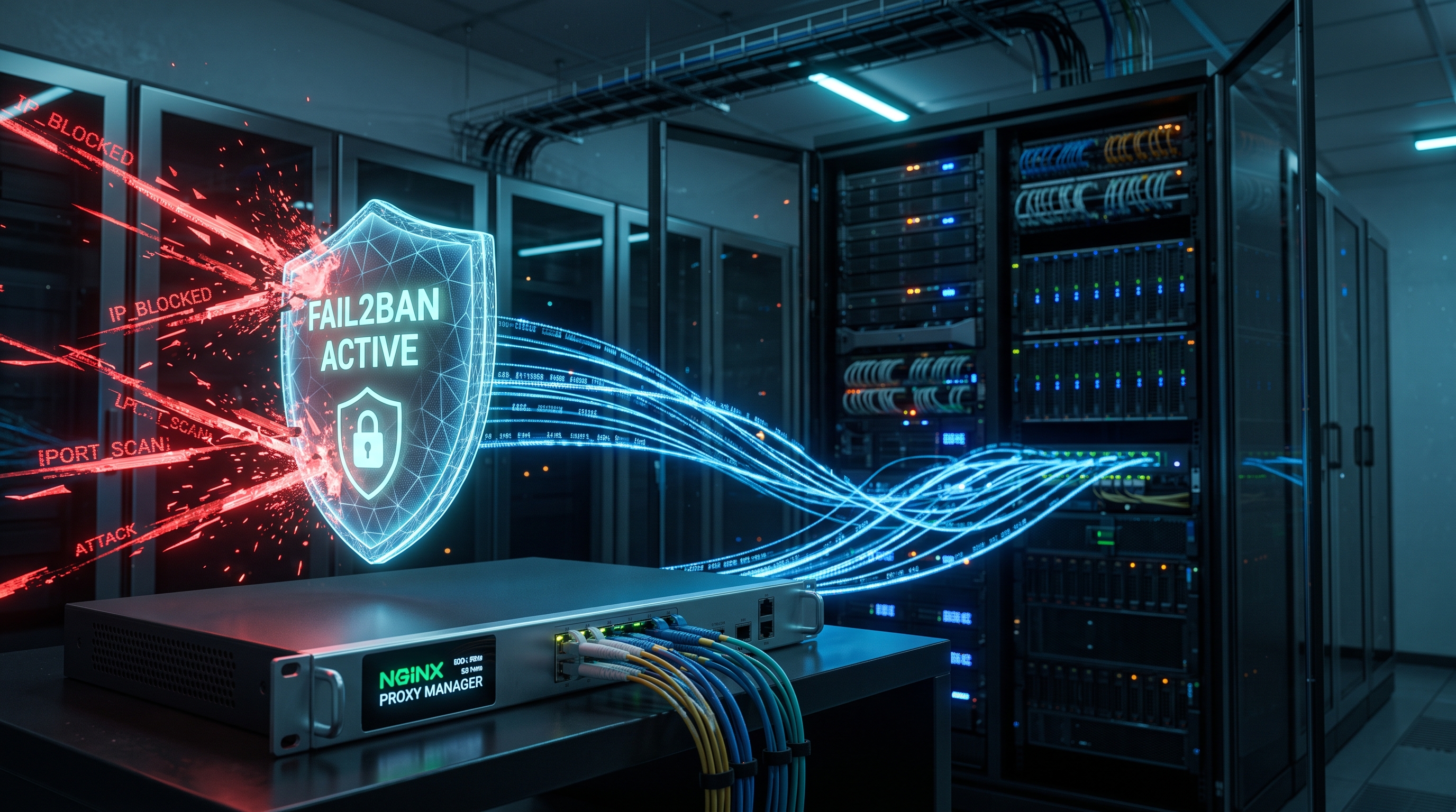 Nginx Proxy Manager, Apache und Fail2ban Docker Setup